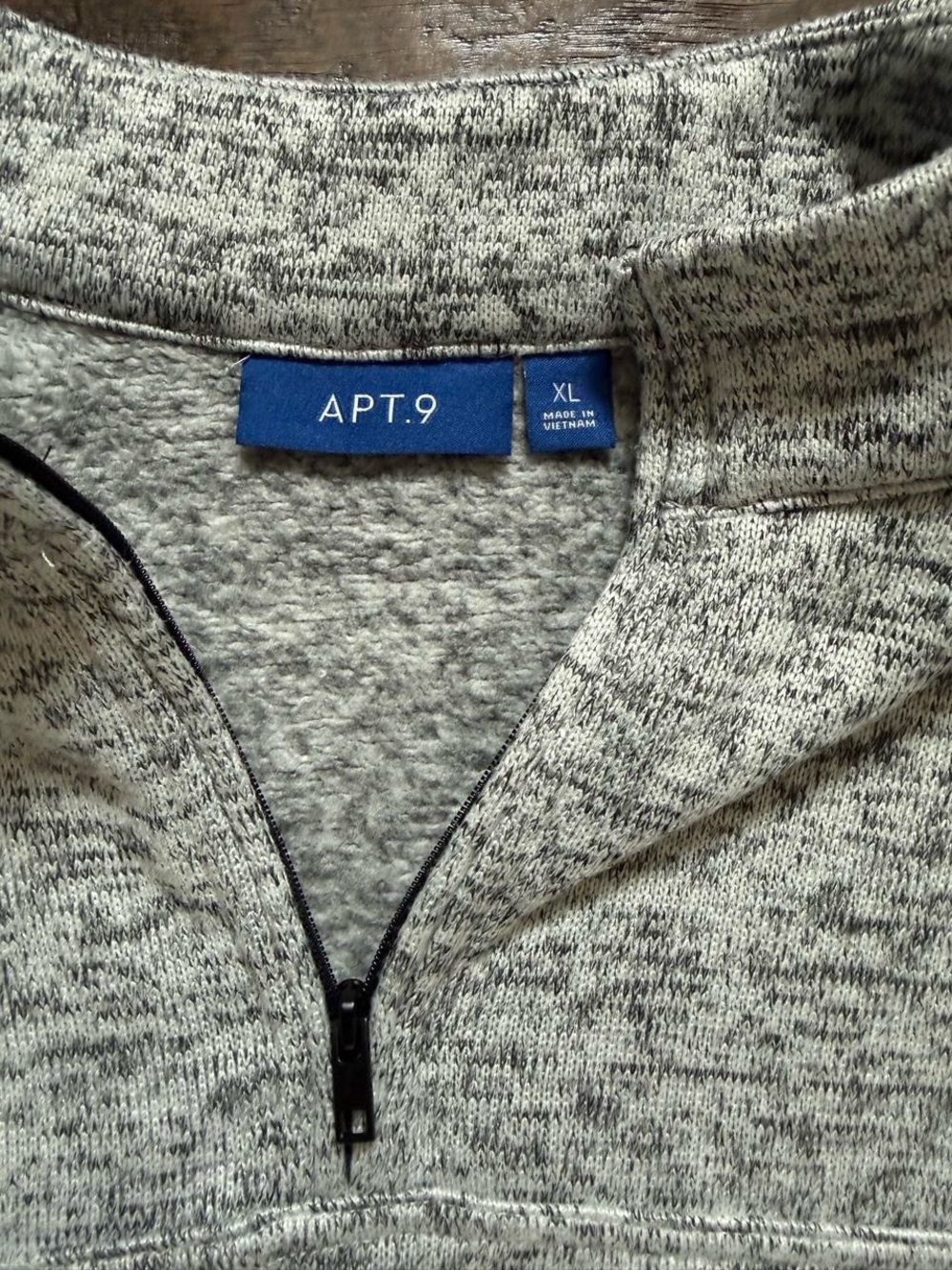 Apt. 9 Men's Heather Gray Quarter-Zip Pullover - Picture 3 of 7